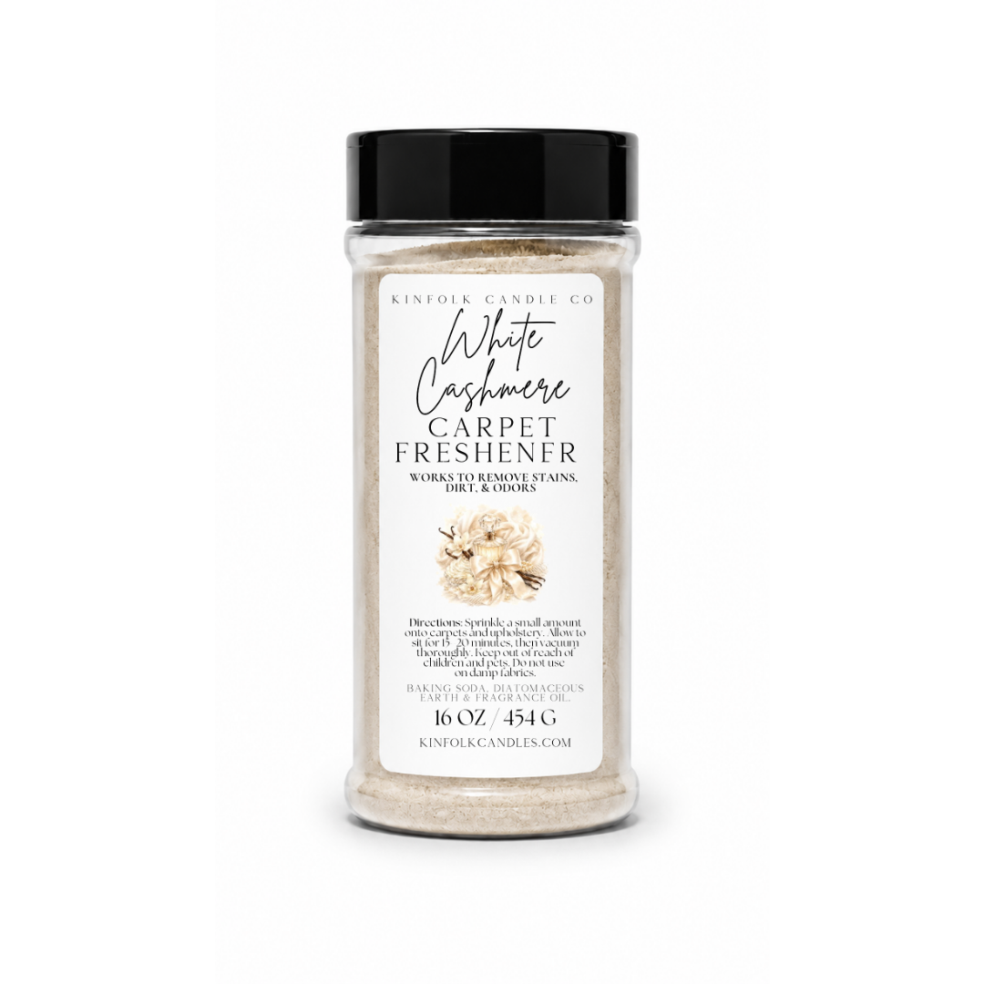 Carpet Freshener Powder – Cozy Home Deodorizing Powder for Carpets, Rugs & Upholstery in Luxury & Bakery Scents