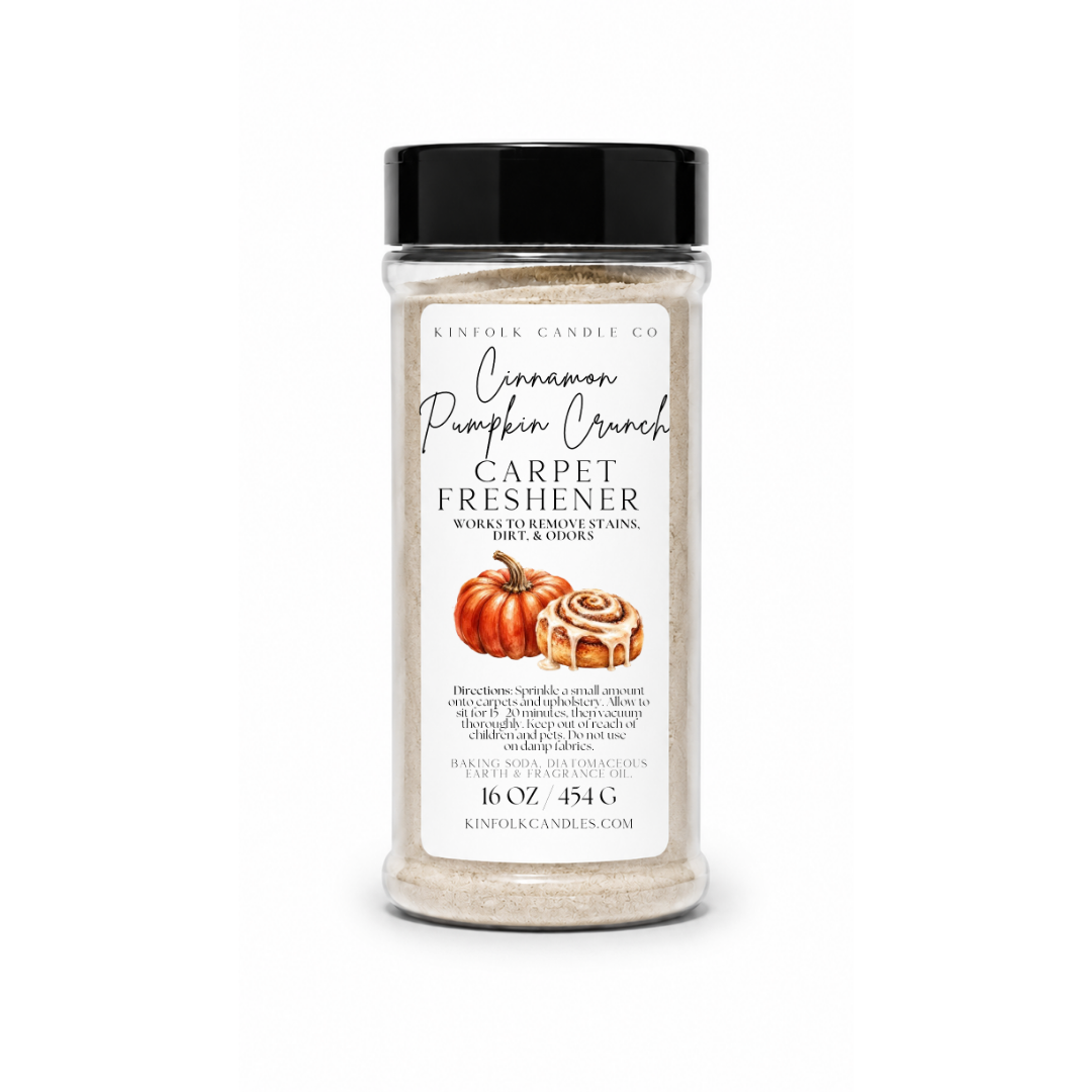 Fall Scented Carpet Freshener – Cozy Autumn Deodorizing Powder for Carpets, Rugs & Upholstery