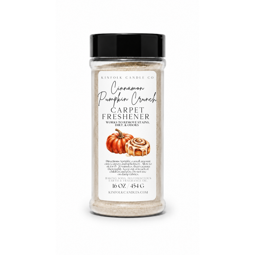 Fall Scented Carpet Freshener – Cozy Autumn Deodorizing Powder for Carpets, Rugs & Upholstery