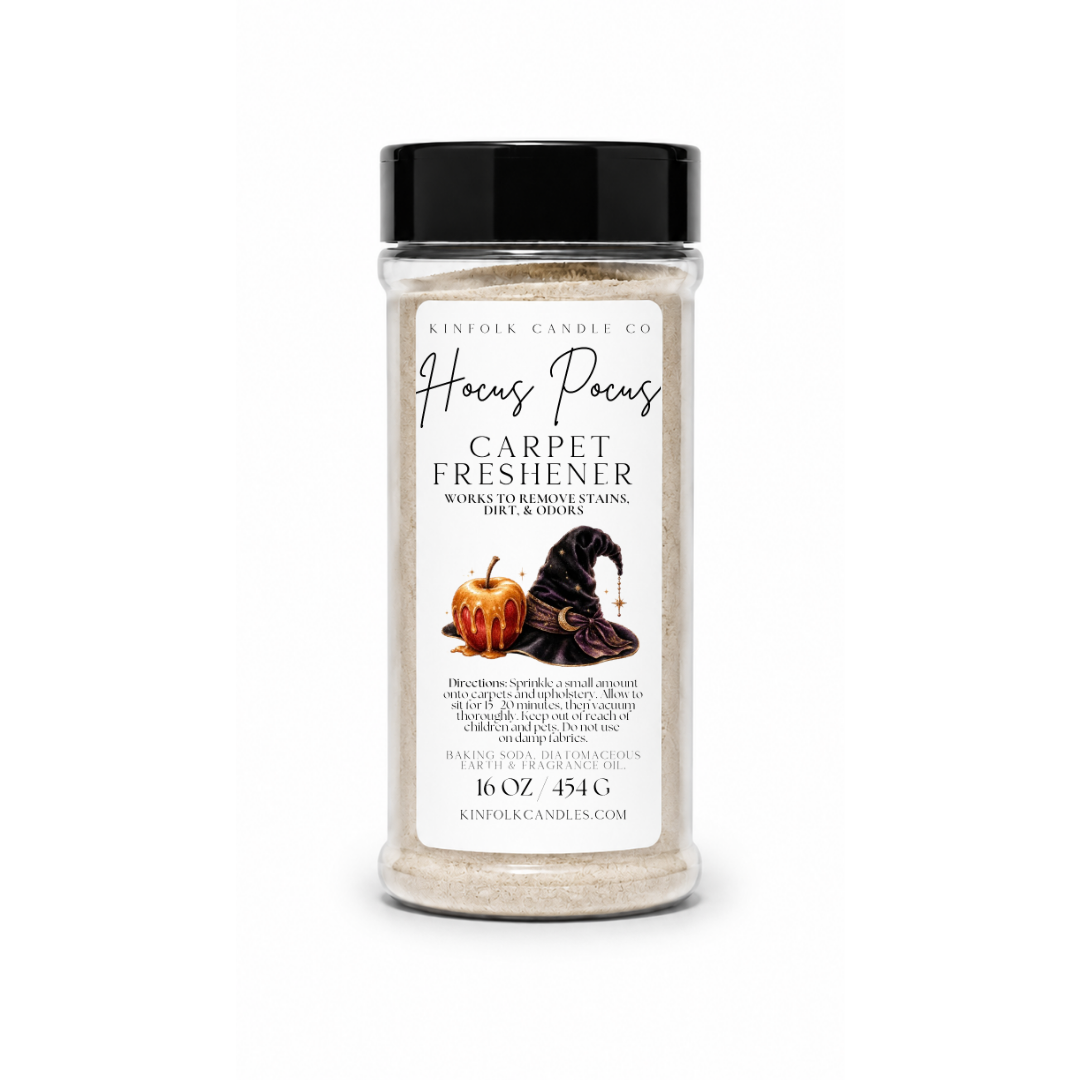 Fall Scented Carpet Freshener – Cozy Autumn Deodorizing Powder for Carpets, Rugs & Upholstery