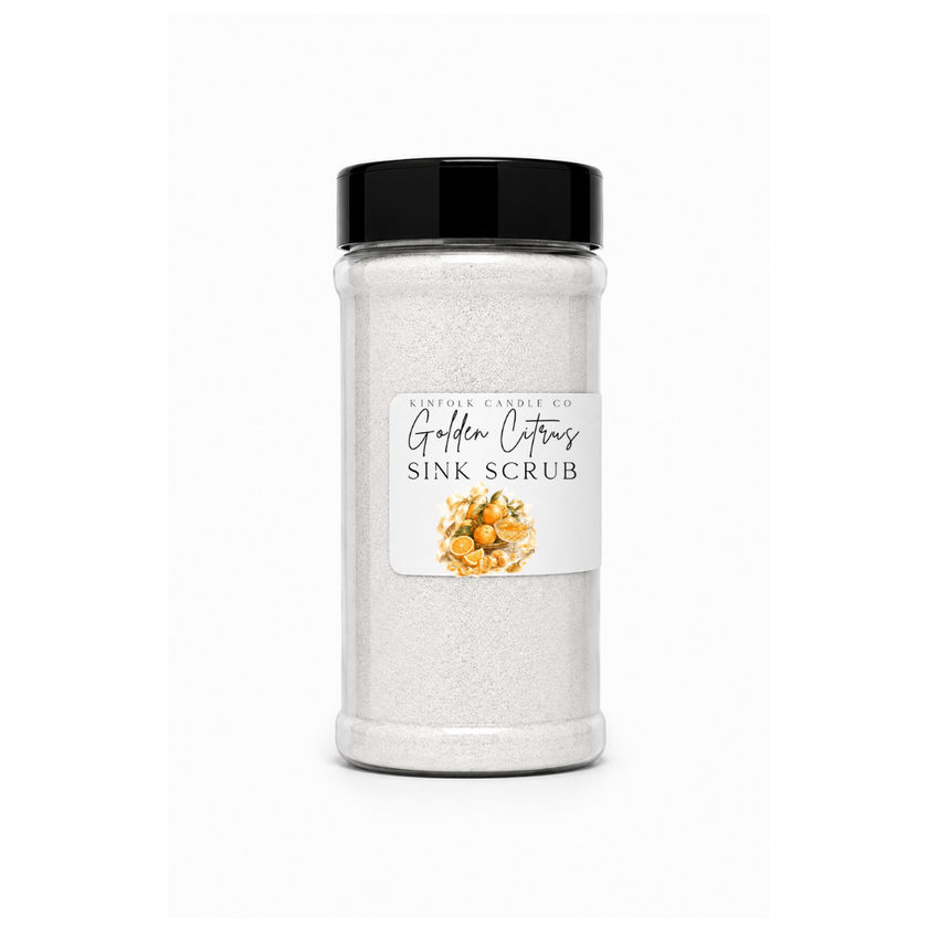 Summer Sink Scrub Powder Cleaner | Non-Toxic Kitchen & Bathroom Scrub | Degreasing Sink, Stove & Surface Cleaner | Fresh Scent