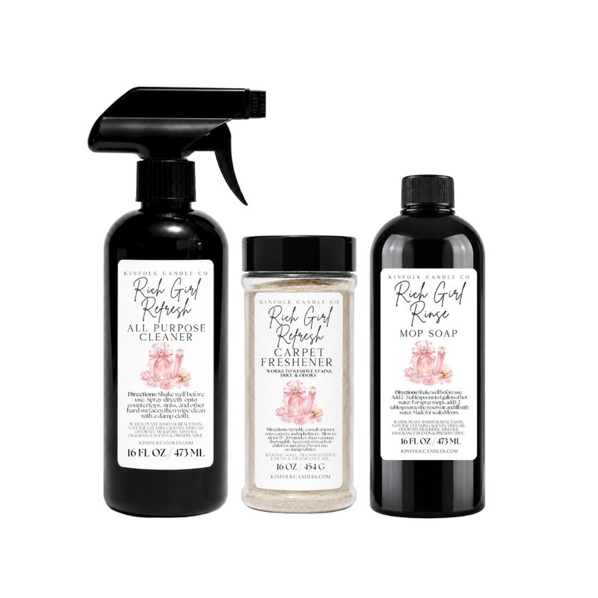 Classic Mega Cleaning Bundle | Mop Soap, All Purpose Cleaner & Carpet Freshener