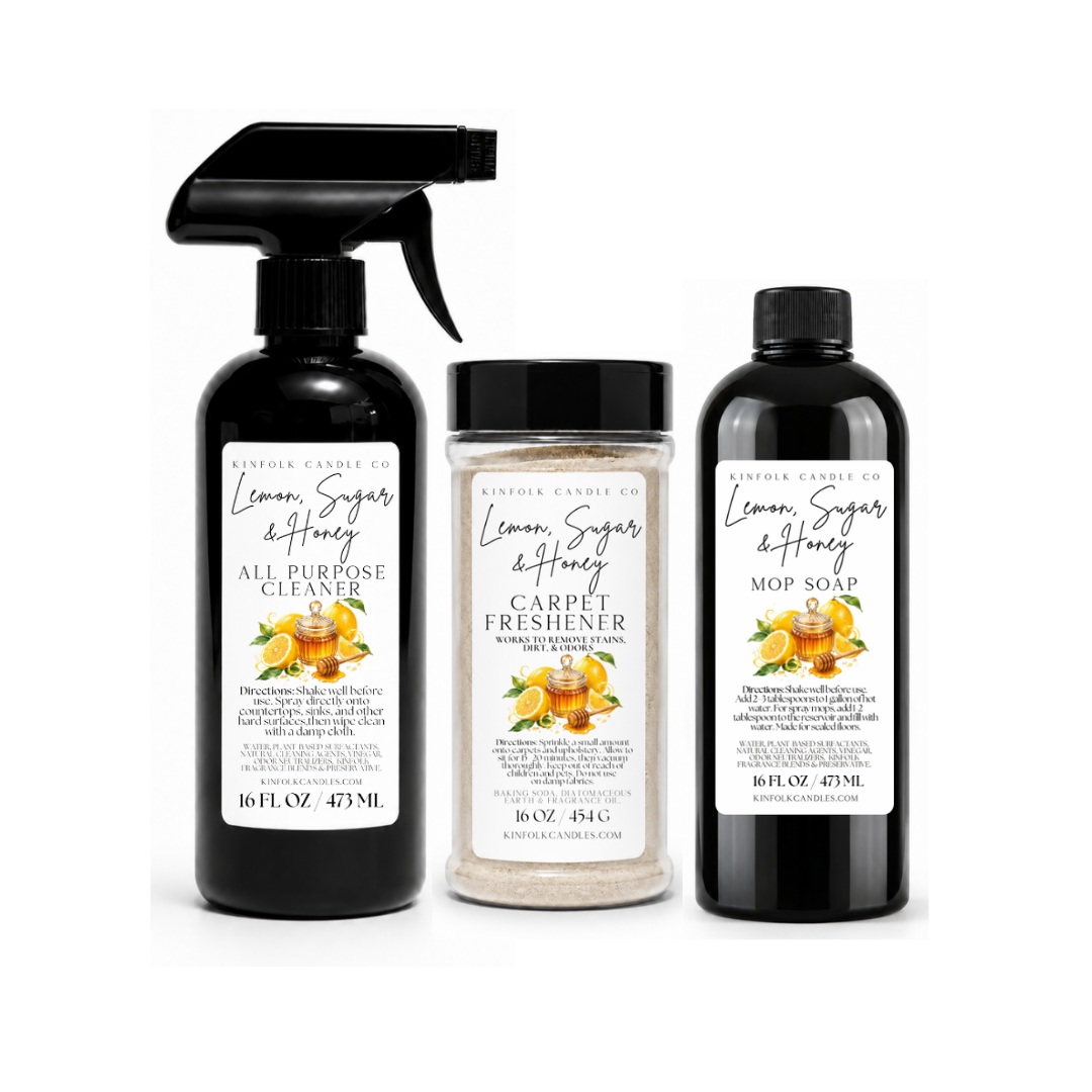Classic Mega Cleaning Bundle | Mop Soap, All Purpose Cleaner & Carpet Freshener