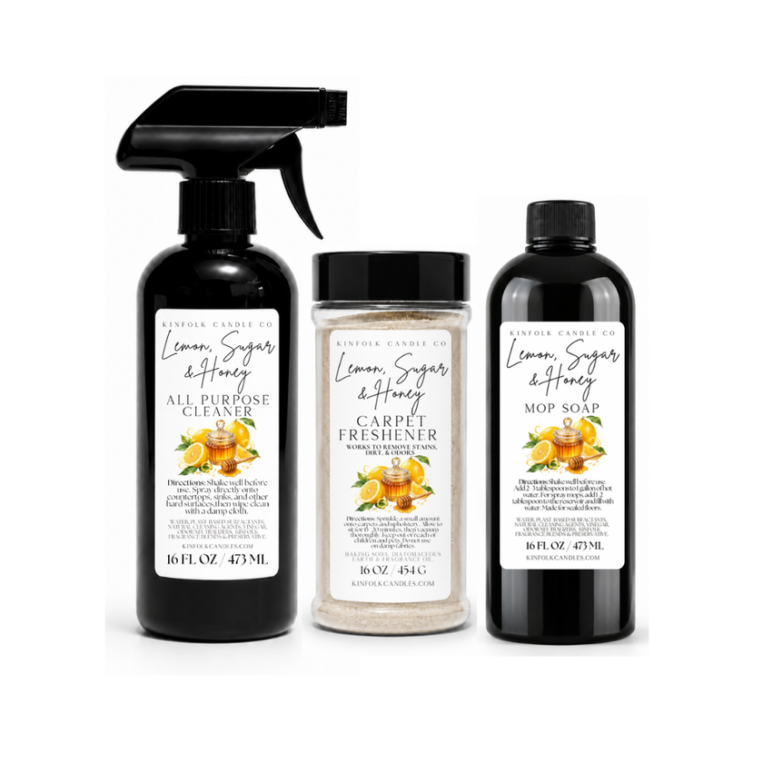 Classic Mega Cleaning Bundle | Mop Soap, All Purpose Cleaner & Carpet Freshener