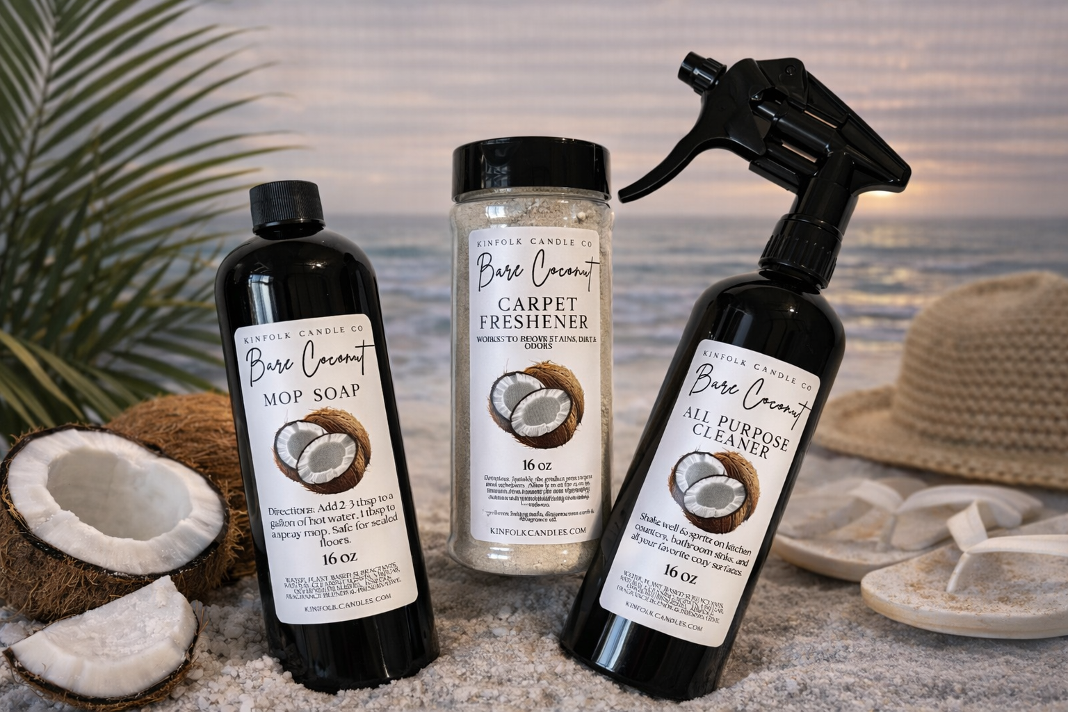 Summer Mega Cleaning Bundle | Mop Soap, All Purpose Cleaner & Carpet Freshener | Complete Floor & Home Cleaning Set | Fresh Summer Scents