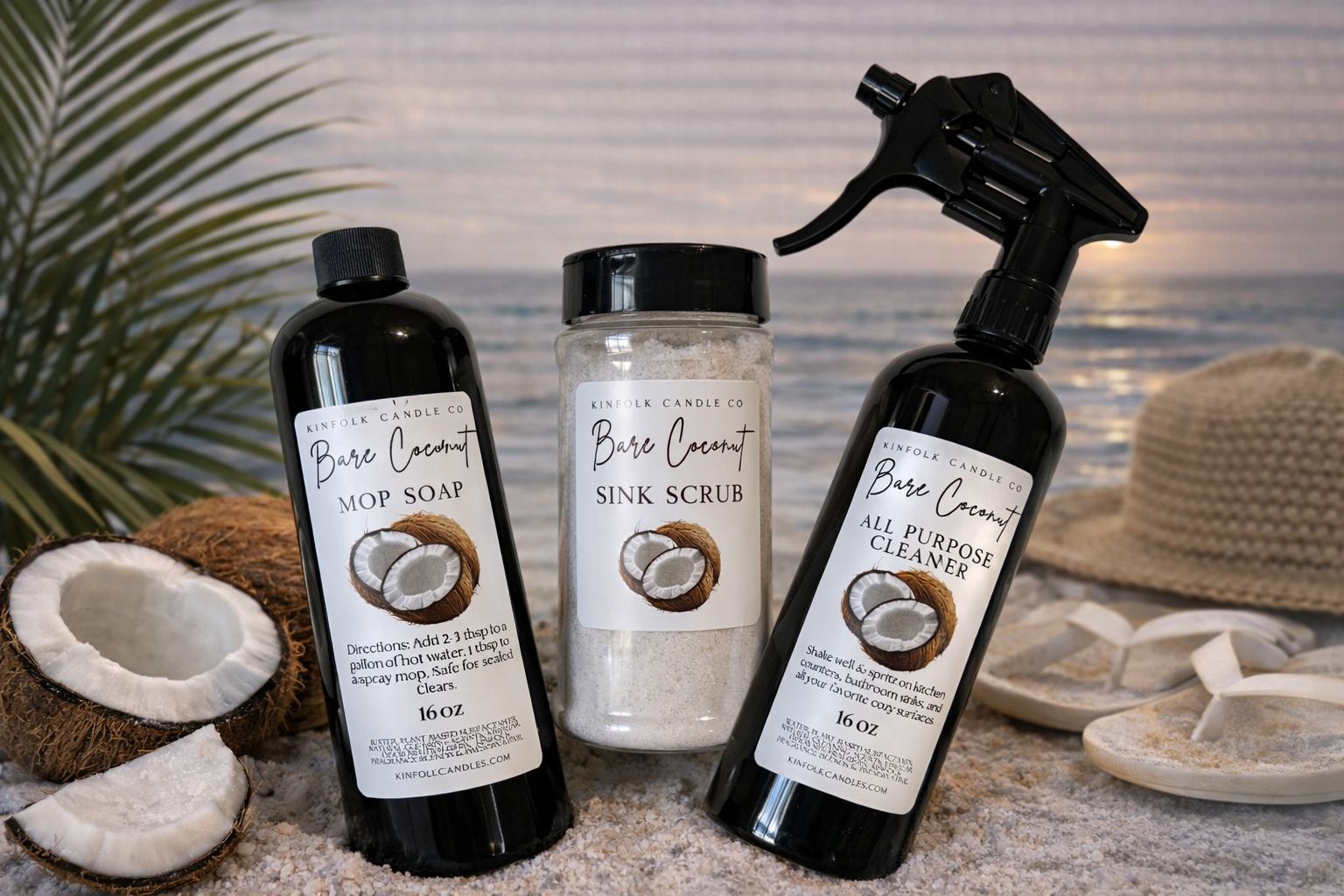 Summer Mega Cleaning Bundle | All Purpose Cleaner Spray, Carpet Freshener & Sink Scrub | Complete Home Cleaning Kit | Fresh Summer Scents