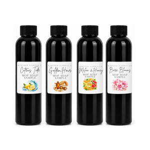 Summer Mop Soap Sample Pack | 4 Mini Floor Cleaners (4oz each) | Fresh Scent Variety Set | Try Before You Commit