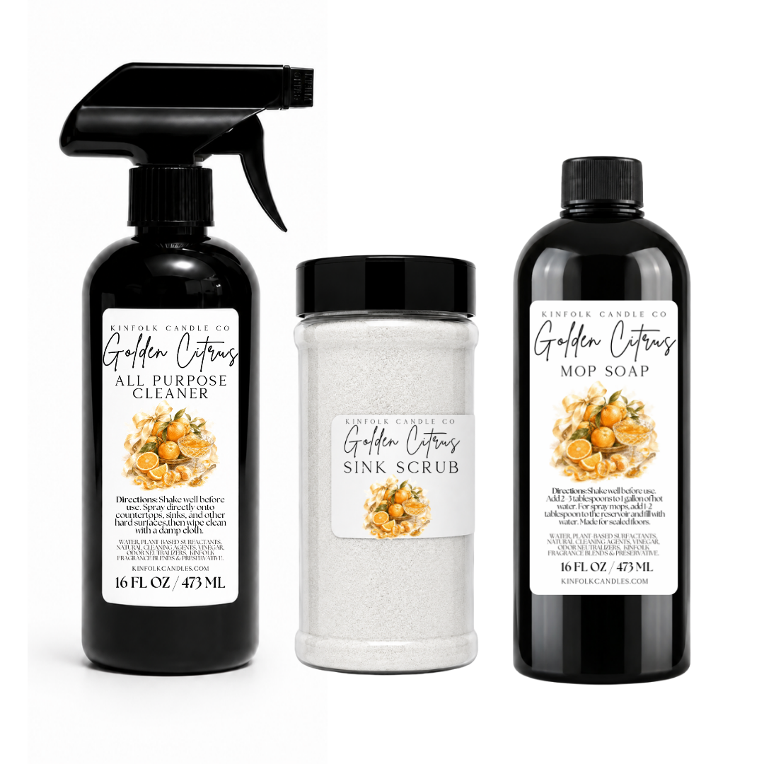 Summer Mega Cleaning Bundle | All Purpose Cleaner Spray, Carpet Freshener & Sink Scrub | Complete Home Cleaning Kit | Fresh Summer Scents