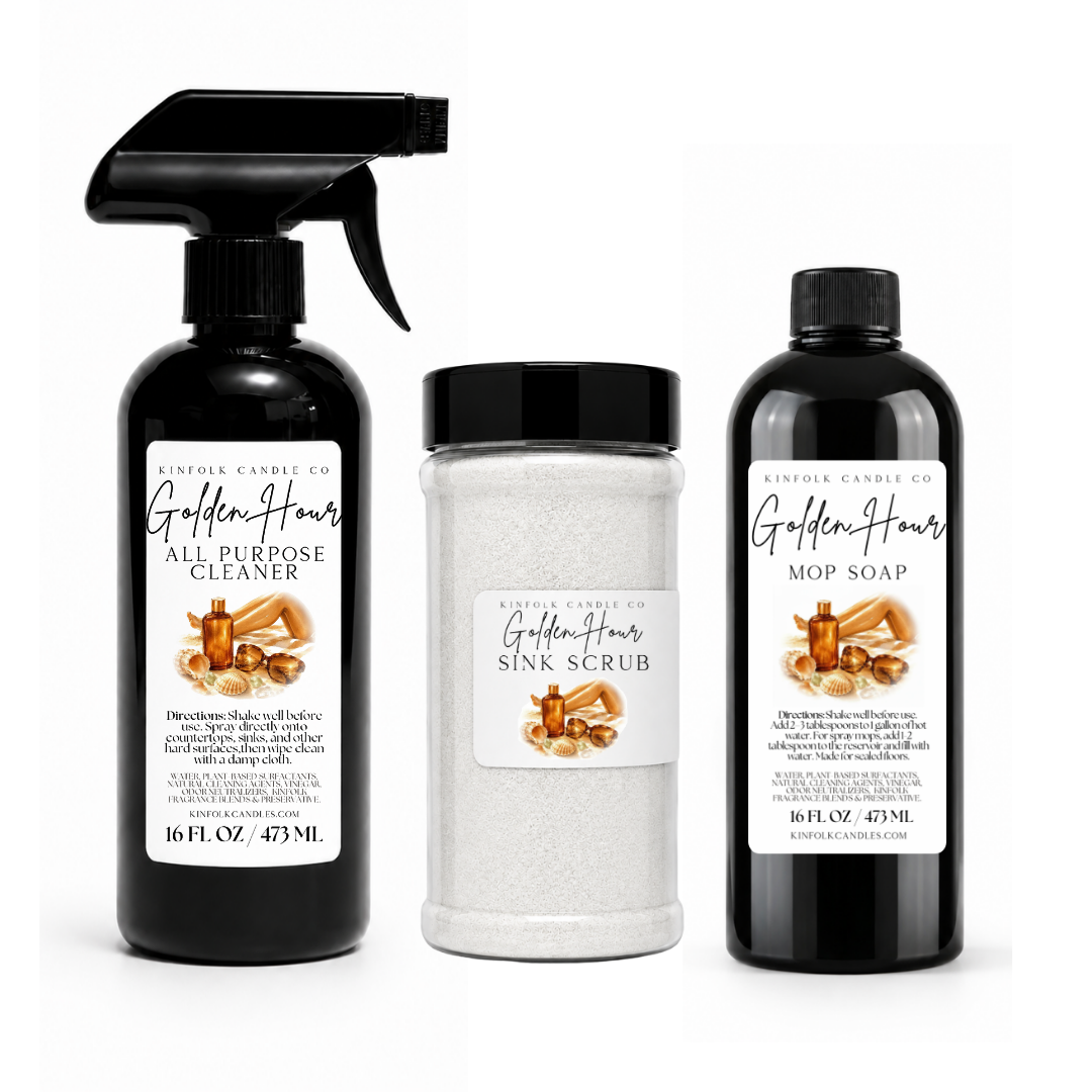 Summer Mega Cleaning Bundle | All Purpose Cleaner Spray, Carpet Freshener & Sink Scrub | Complete Home Cleaning Kit | Fresh Summer Scents