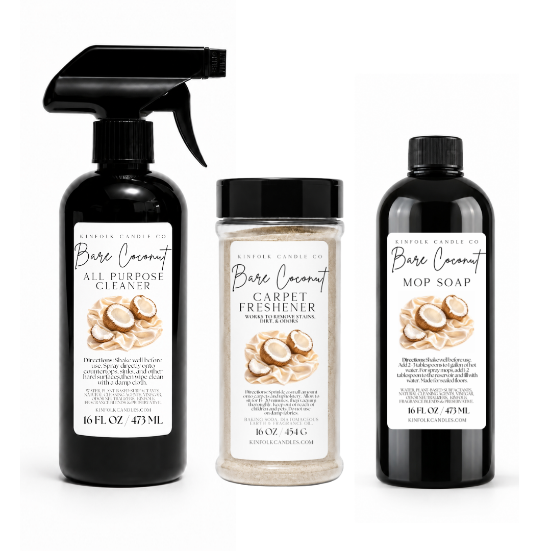 Summer Mega Cleaning Bundle | Mop Soap, All Purpose Cleaner & Carpet Freshener | Complete Floor & Home Cleaning Set | Fresh Summer Scents