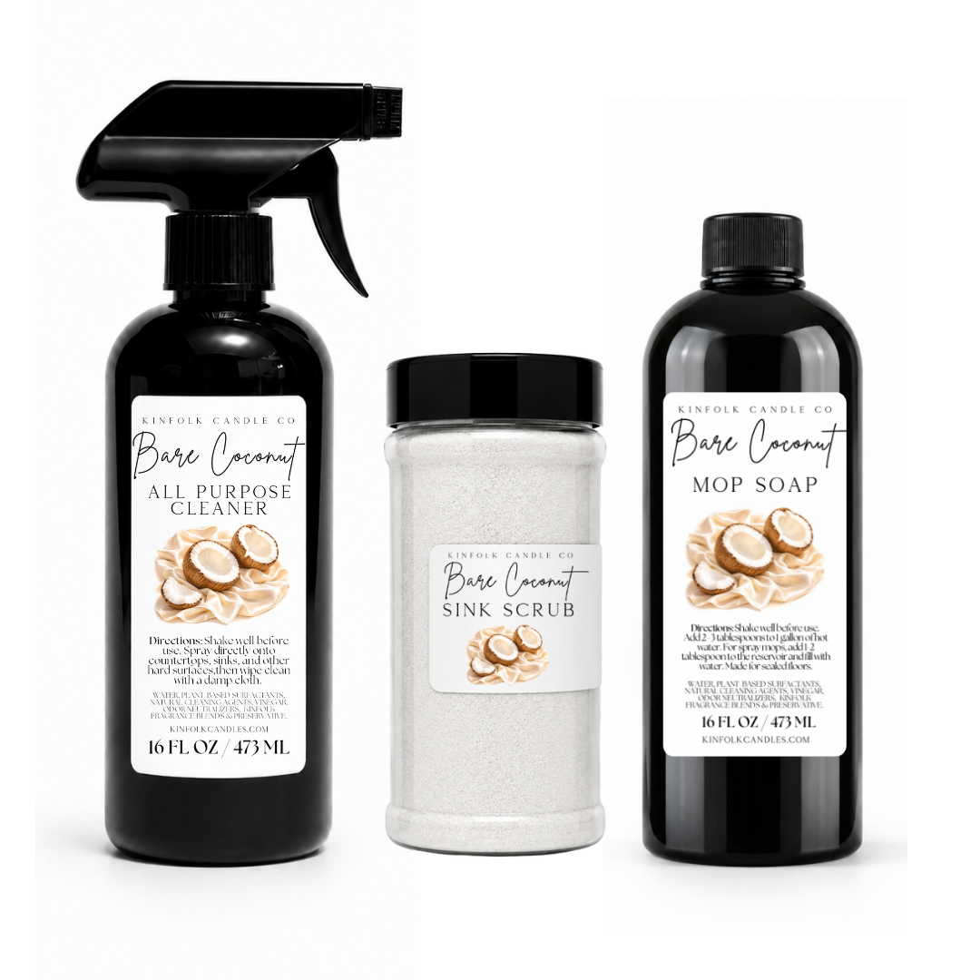 Summer Mega Cleaning Bundle | All Purpose Cleaner Spray, Carpet Freshener & Sink Scrub | Complete Home Cleaning Kit | Fresh Summer Scents
