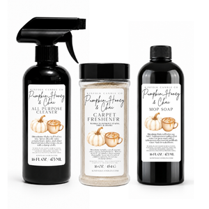 Fall Scented Cleaning Mega Bundle – All-Purpose Cleaner, Mop Soap & Carpet Freshener Set for a Cozy Autumn Whole Home Reset
