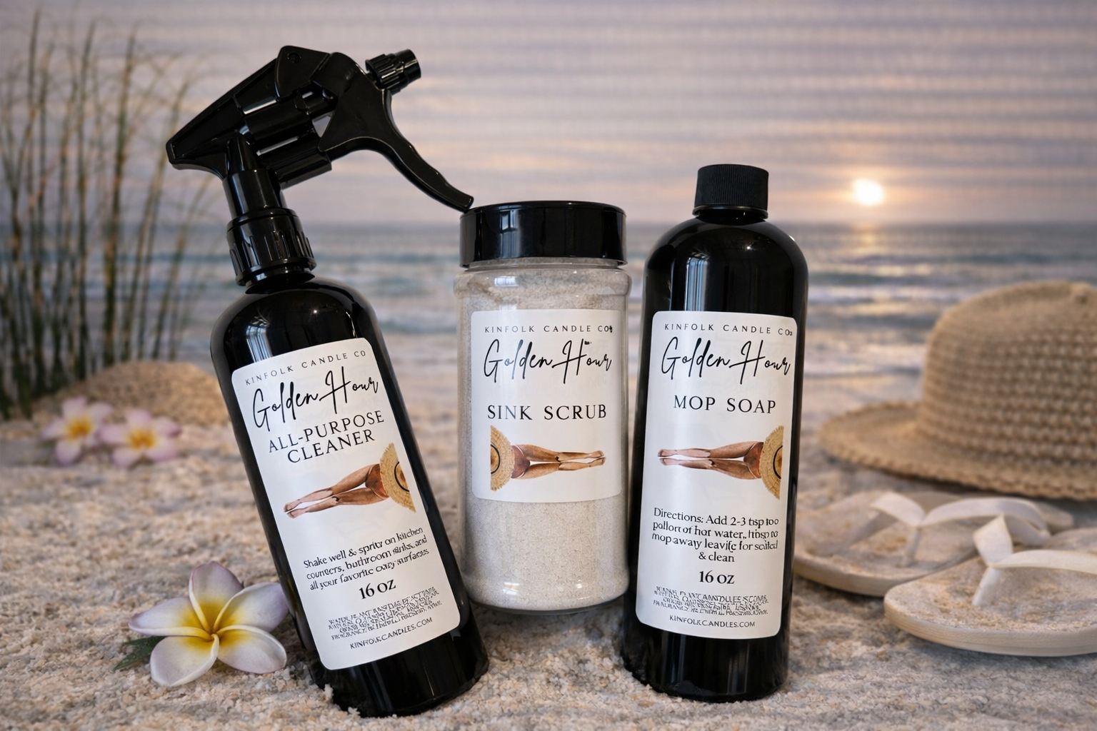 Summer Mega Cleaning Bundle | All Purpose Cleaner Spray, Carpet Freshener & Sink Scrub | Complete Home Cleaning Kit | Fresh Summer Scents