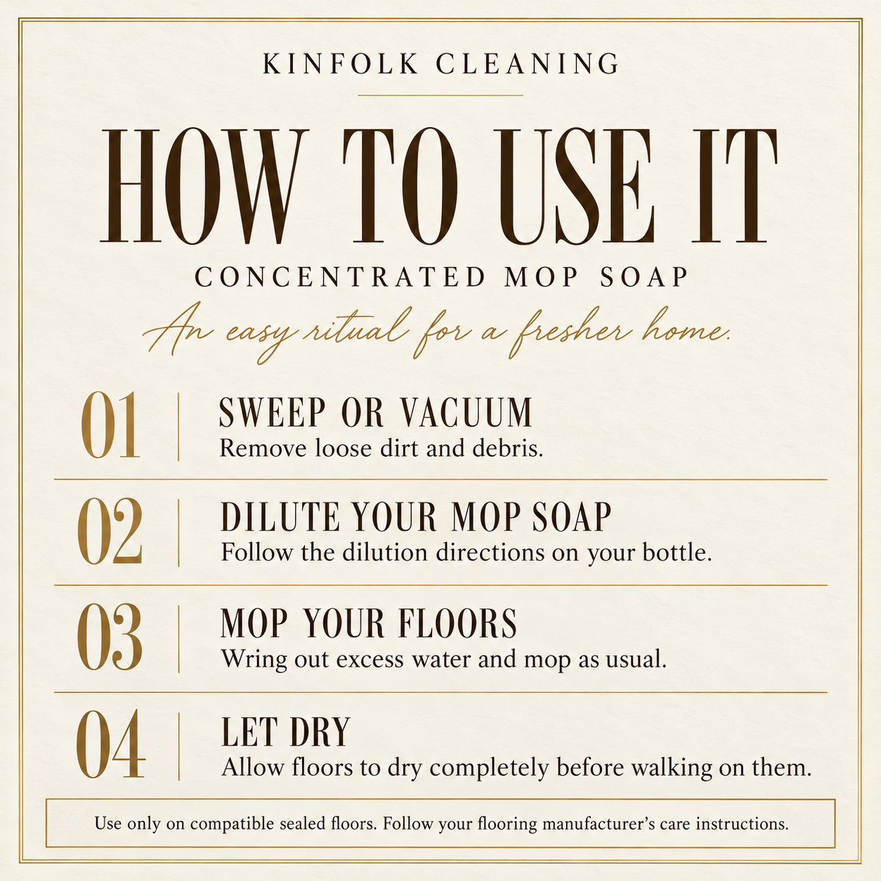 Mop Soap Floor Cleaner – Cozy Multi-Surface Cleaner for Sealed Hardwood, Tile & Laminate in Luxury & Bakery Scents