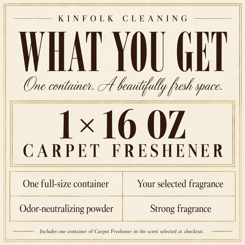 Carpet Freshener Powder – Cozy Home Deodorizing Powder for Carpets, Rugs & Upholstery in Luxury & Bakery Scents