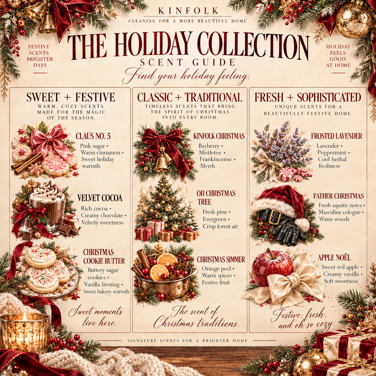 Holiday Mop Soap Sample Packs | Christmas Scent Discovery Collection | 4-Piece Mini Set