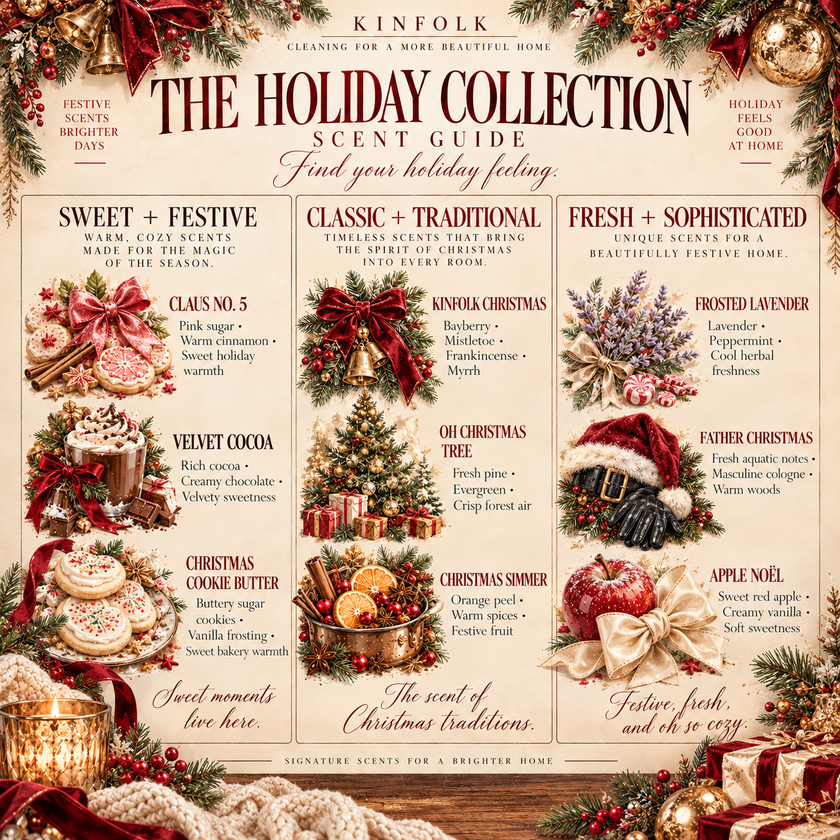 Holiday Mop Soap Sample Packs | Christmas Scent Discovery Collection | 4-Piece Mini Set