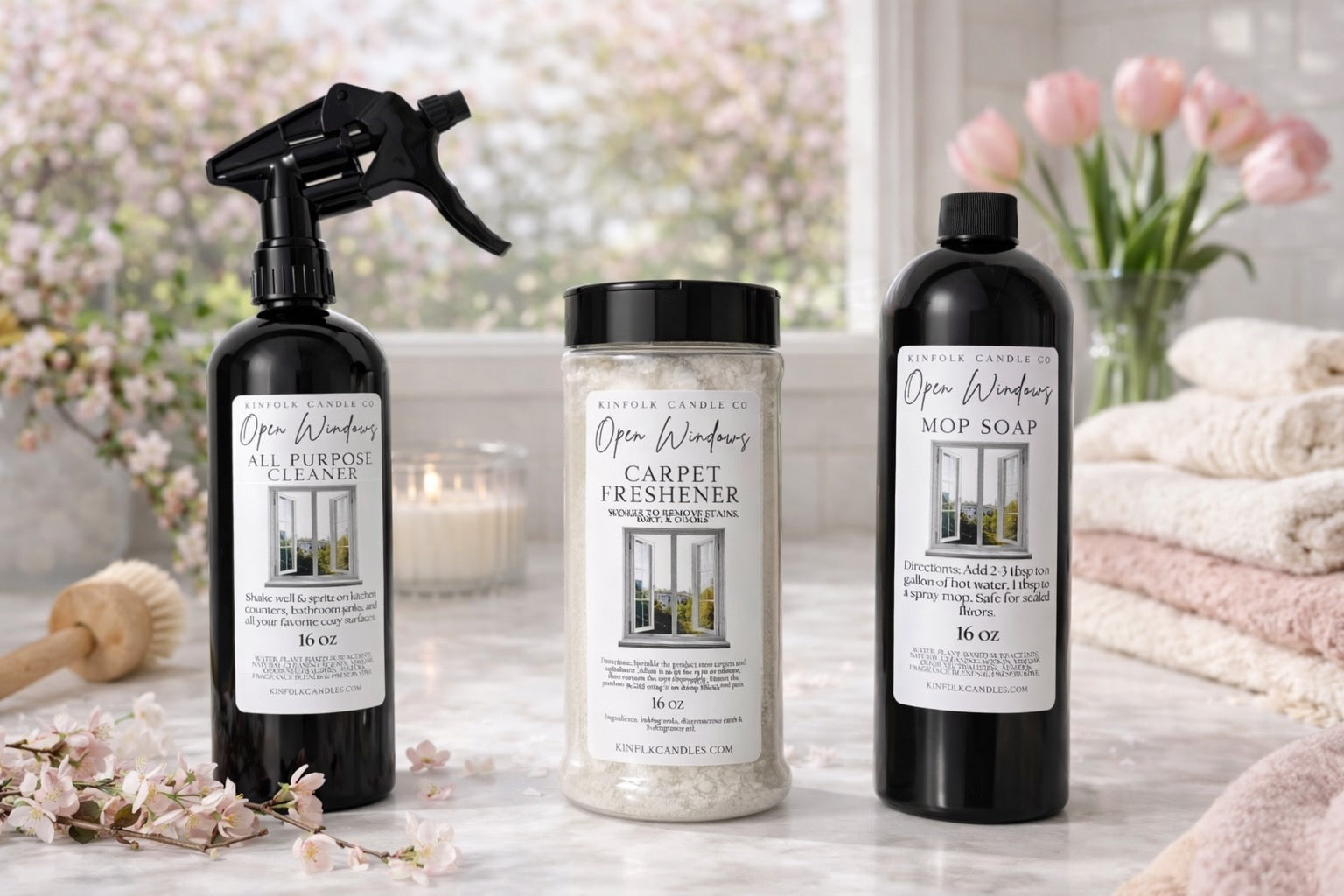 Spring Scented Cleaning Mega Bundle – Mop Soap, All-Purpose Cleaner & Carpet Freshener Set for a Fresh Whole Home Reset