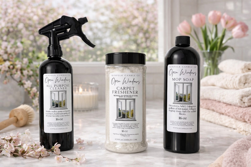 Spring Scented Cleaning Mega Bundle – Mop Soap, All-Purpose Cleaner & Carpet Freshener Set for a Fresh Whole Home Reset