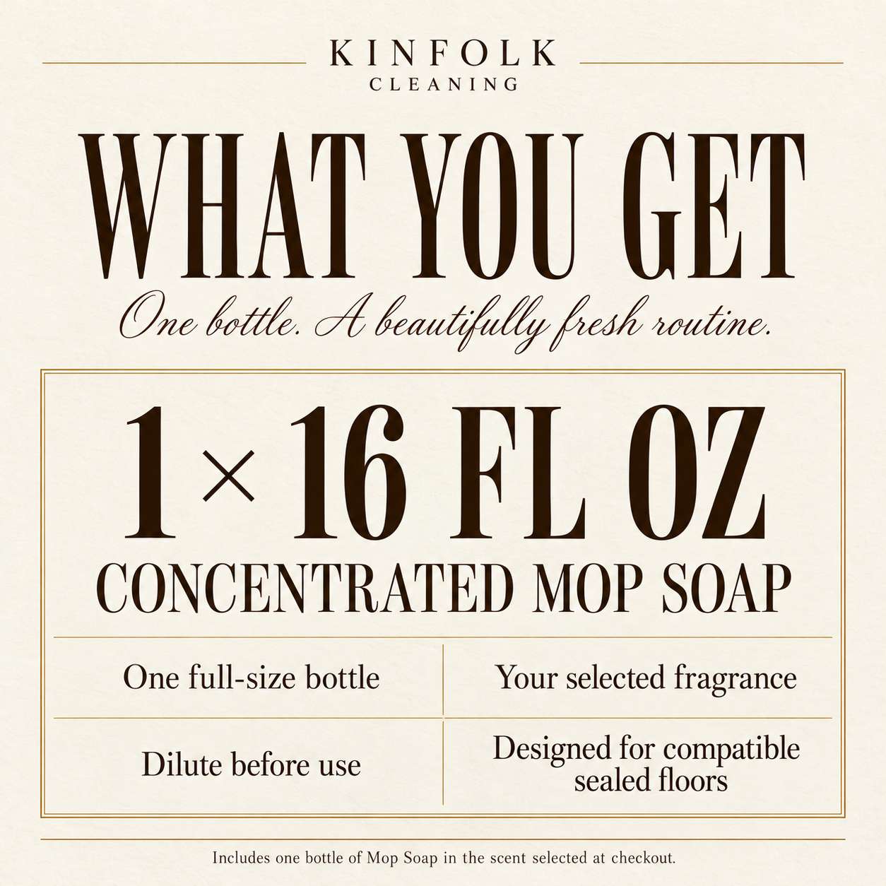 Mop Soap Floor Cleaner – Cozy Multi-Surface Cleaner for Sealed Hardwood, Tile & Laminate in Luxury & Bakery Scents