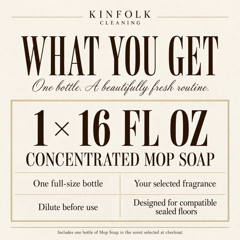 Mop Soap Floor Cleaner – Cozy Multi-Surface Cleaner for Sealed Hardwood, Tile & Laminate in Luxury & Bakery Scents