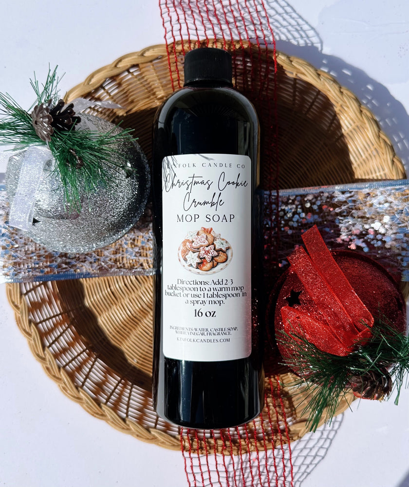 Christmas Holiday Winter Mop Soap 16oz | Concentrated Pet-Safe Floor Cleaner | Eco-Friendly Handmade Seasonal Scents | Limited Edition