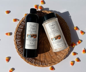 Halloween Cleaning Duo | Mop Soap + Carpet Freshener | Pumpkin Patch, Midnight Seance, Broomstick Ride & Hex That Mess | Limited Edition