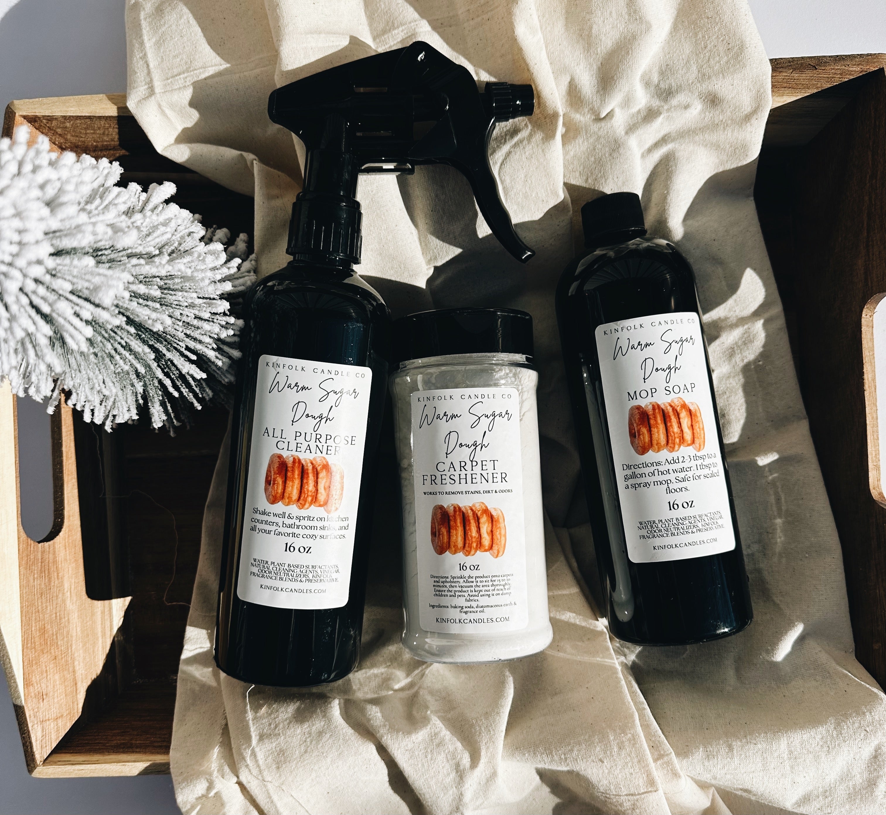 Cozy Winter Home Cleaning Mega Bundle – Luxury Mop Soap, Carpet Freshener & All Purpose Spray