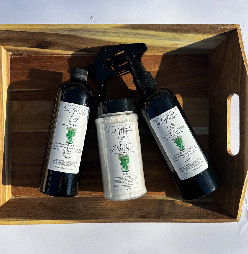 Spring Scented Cleaning Mega Bundle – Mop Soap, All-Purpose Cleaner & Carpet Freshener Set for a Fresh Whole Home Reset