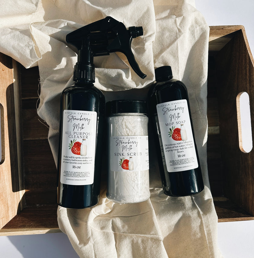 Spring Cleaning Mega Bundle | Mop Soap, All-Purpose Cleaner & Sink Scrub Set | Floral Sweet Scents