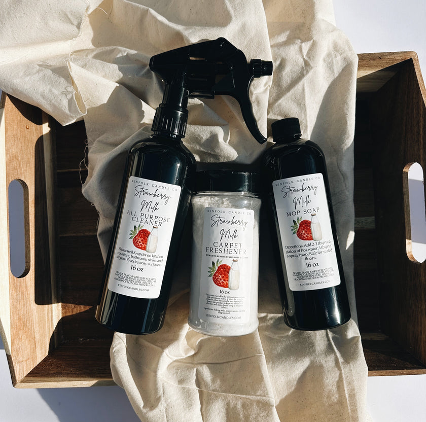 Spring Cleaning Mega Bundle | Mop Soap, All-Purpose Cleaner, Carpet Freshener | Floral & Sweet Spring Scents