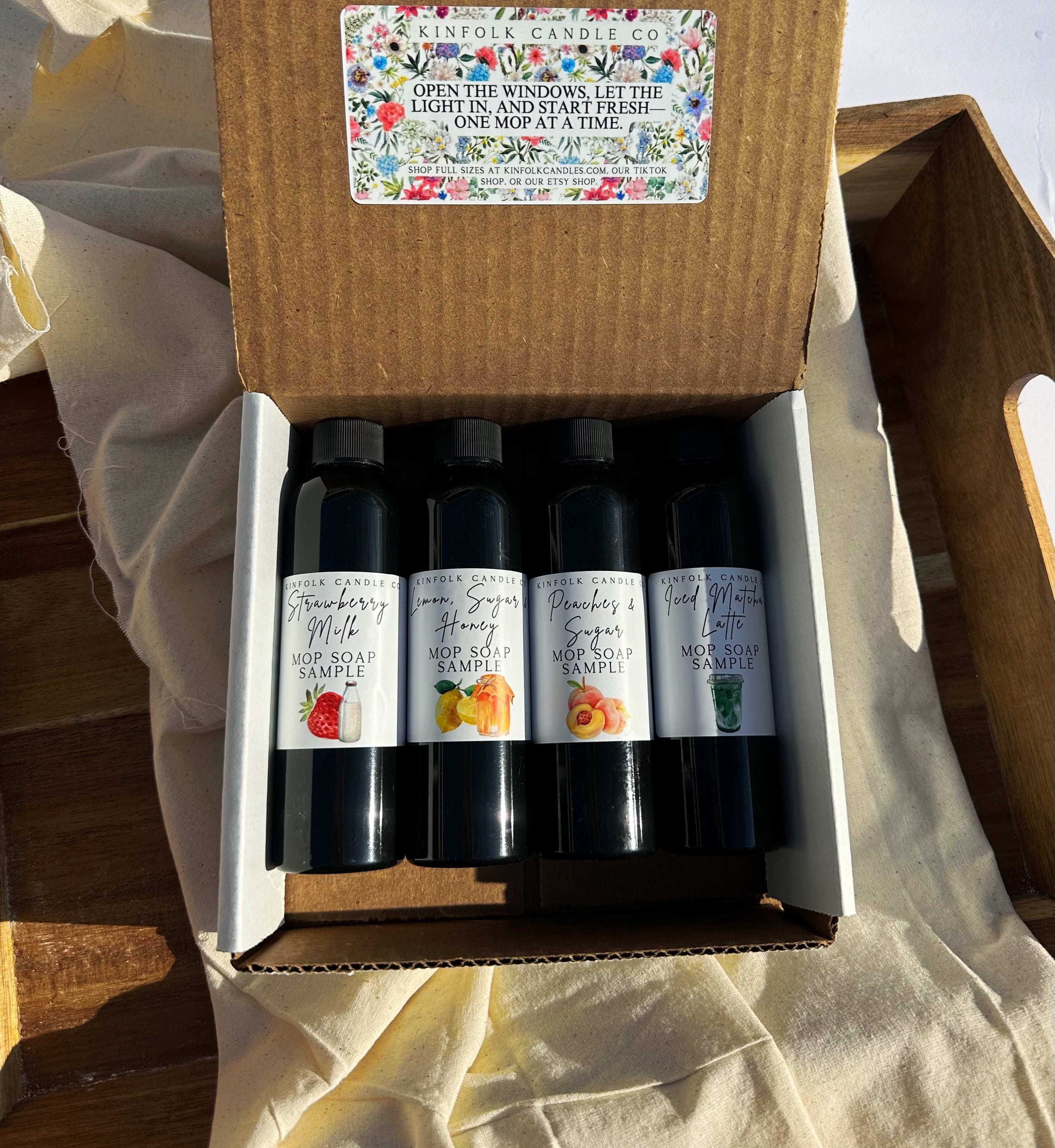 Spring Mop Soap Sample Pack | Aesthetic Floor Cleaning | Fresh Floral Scents