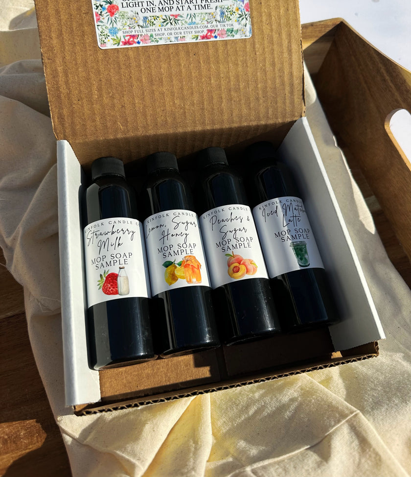 Spring Mop Soap Sample Pack | Aesthetic Floor Cleaning | Fresh Floral Scents