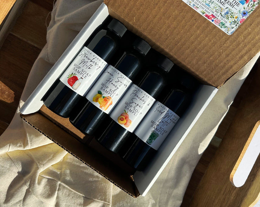 Spring Mop Soap Sample Pack | Aesthetic Floor Cleaning | Fresh Floral Scents