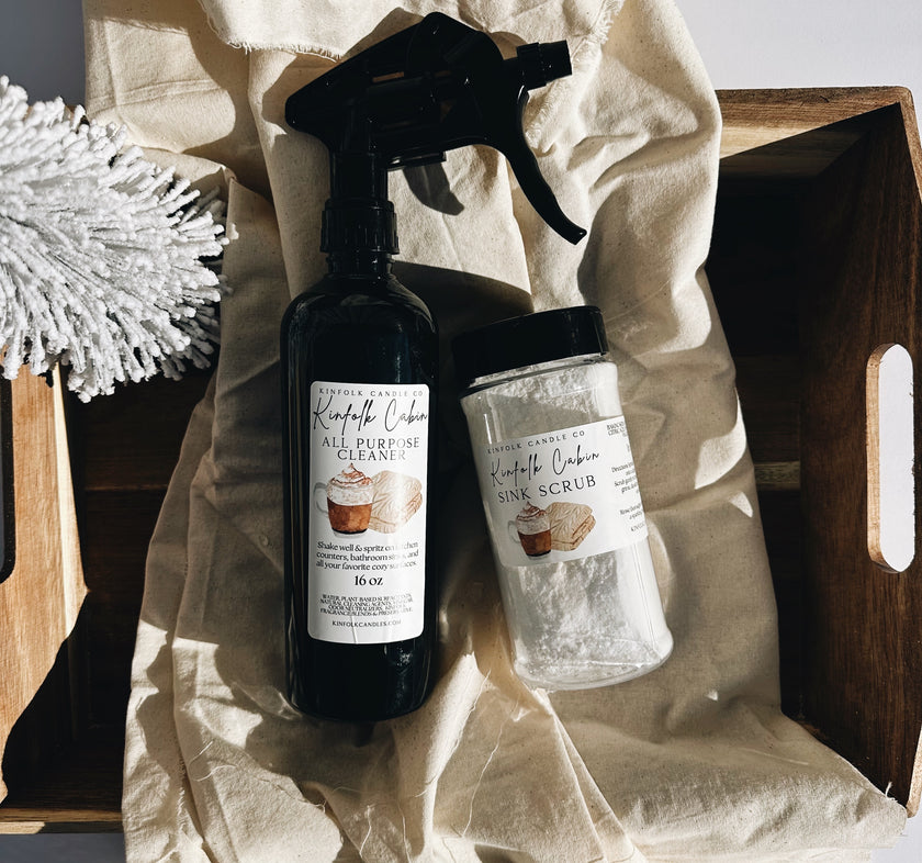 Winter Cozy Clean Duo – Sink Scrub & All-Purpose Cleaner Spray