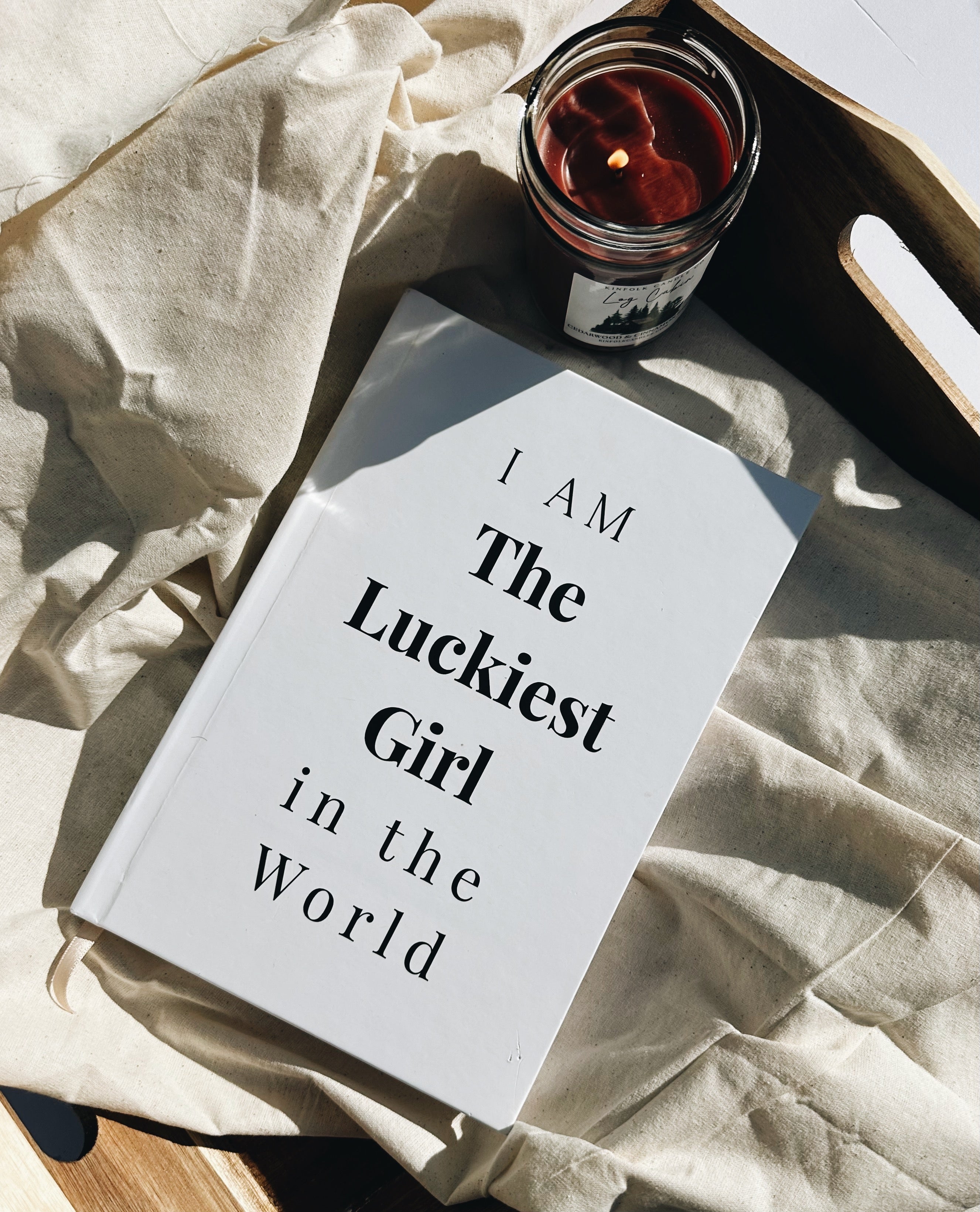 I Am the Luckiest Girl in the World Manifestation Journal – Guided Manifest Journal by Kinfolk Collective