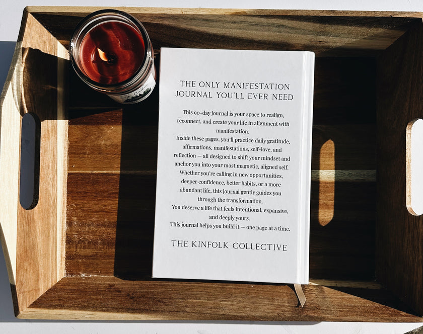 I Am the Luckiest Girl in the World Manifestation Journal – Guided Manifest Journal by Kinfolk Collective