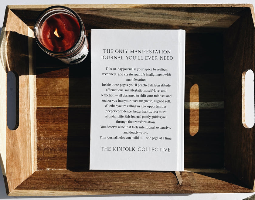I Am the Luckiest Girl in the World Manifestation Journal – Guided Manifest Journal by Kinfolk Collective