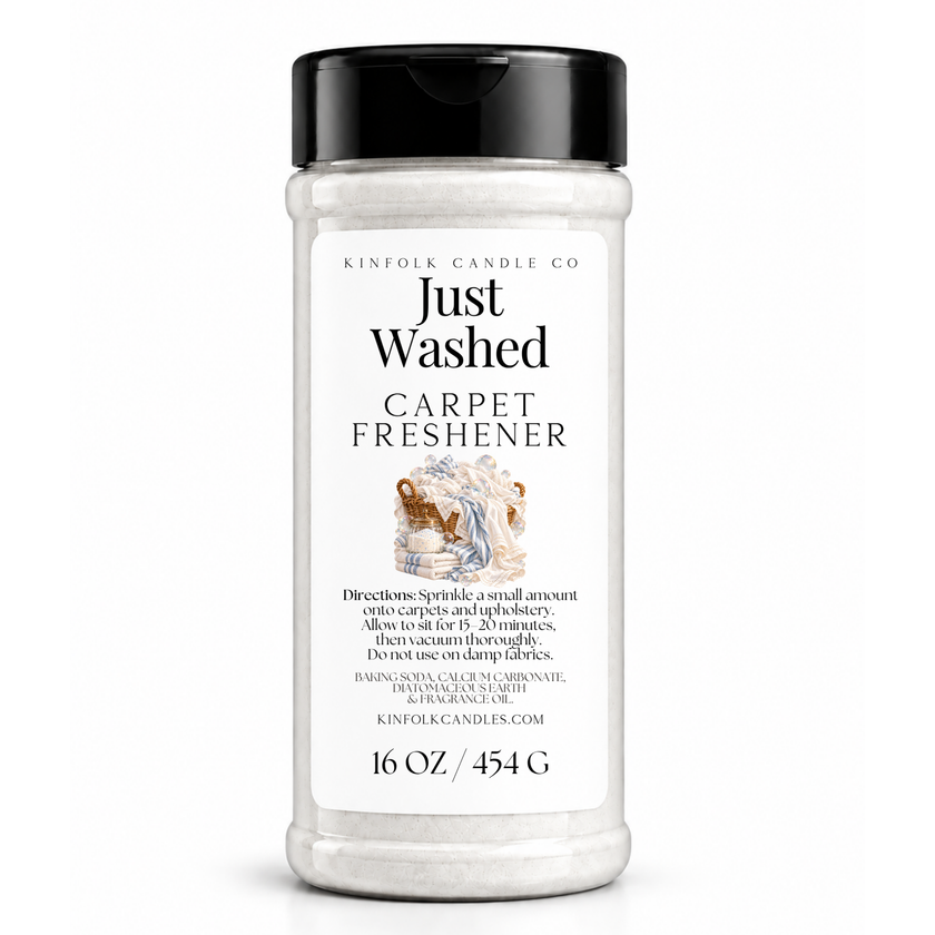 Carpet Freshener Powder – Cozy Home Deodorizing Powder for Carpets, Rugs & Upholstery in Luxury & Bakery Scents