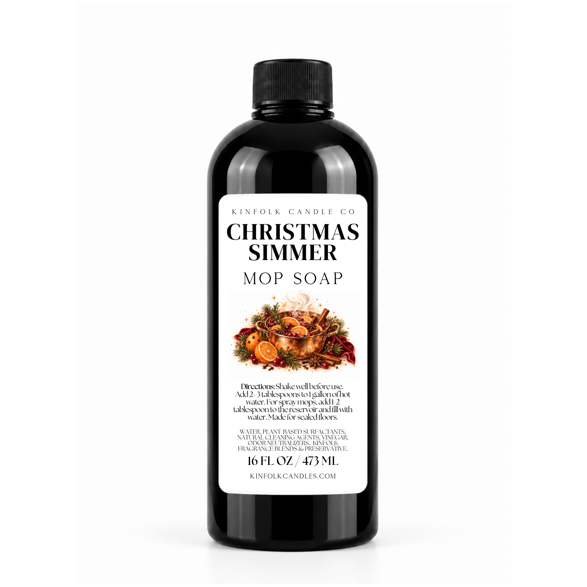 Holiday Mop Soap | Concentrated Scented Floor Cleaner | 16 oz
